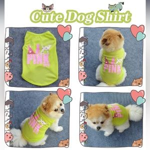 Pet Dog Clothes T Shirt Small Dog Pet Puppy Boy Girl Apparel Size Medium